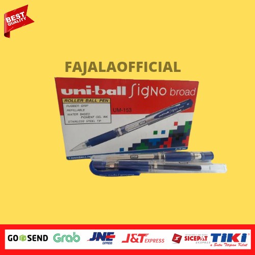 

Pulpen signo uniball biru / alat tulis / roller ballpen uni-ball