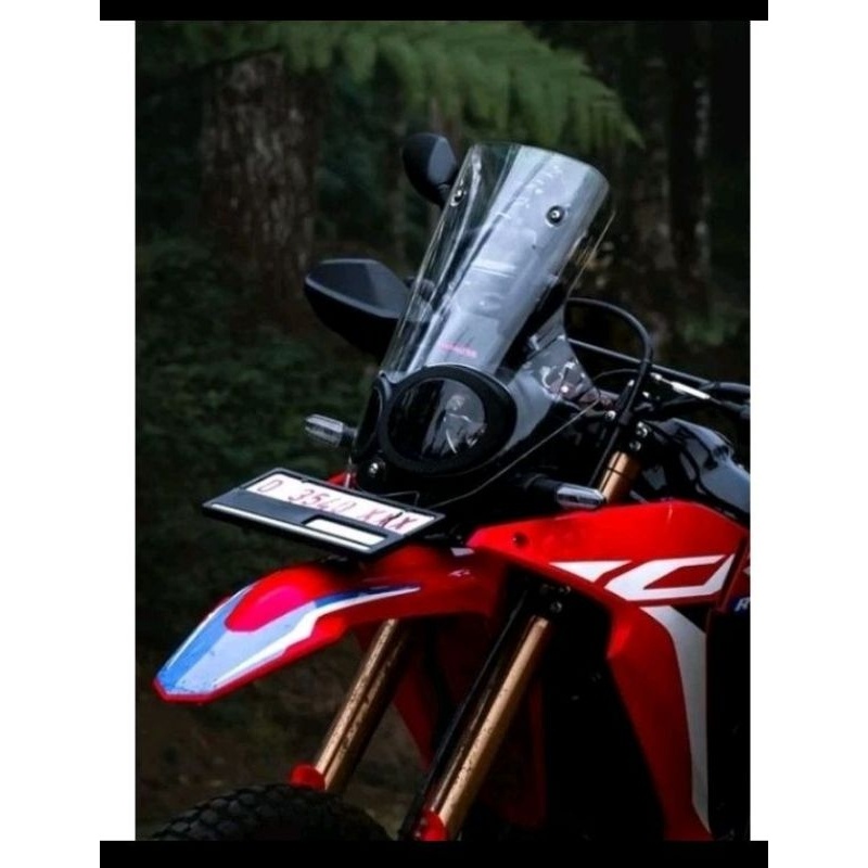 WINDSHIELD CRF 250 VISOR CRF RALLY 250 LUBANG LAMPUTEBAL 4 MILI