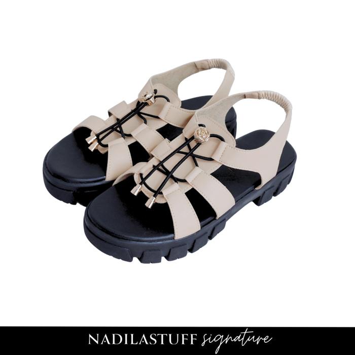 

terbaru !!! nadilastuff signature vioneta platform sandal wanita premium ready