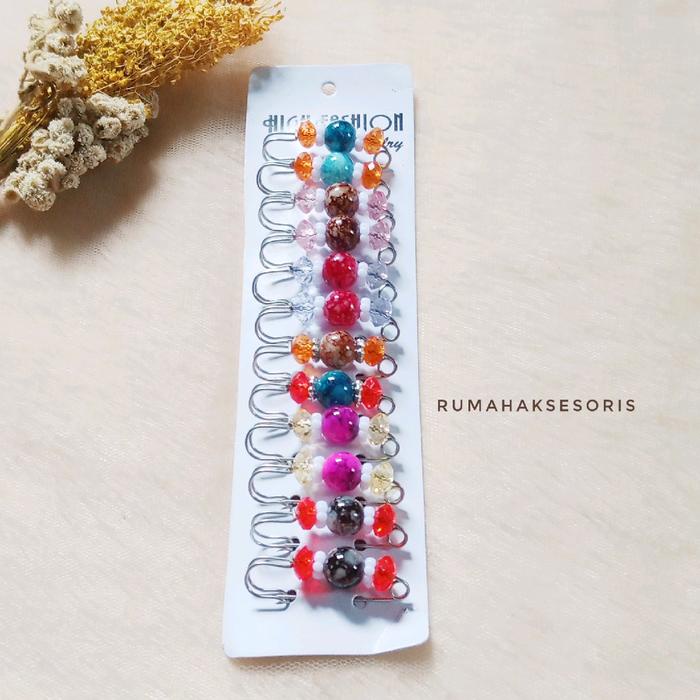 HARGA TERBARU PENITI INDIA 6 PCS - 12 PCS - PENITI HIJAB - PENITI BROS- BROS HIJAB ASW