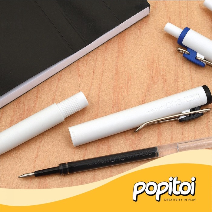 

JTTOP" UNIBALL UMR-38S UMR-05S REFILL FOR ISI ONE GEL PEN 0.38 0.5 MM UNI BALL ISI ULANG PULPEN