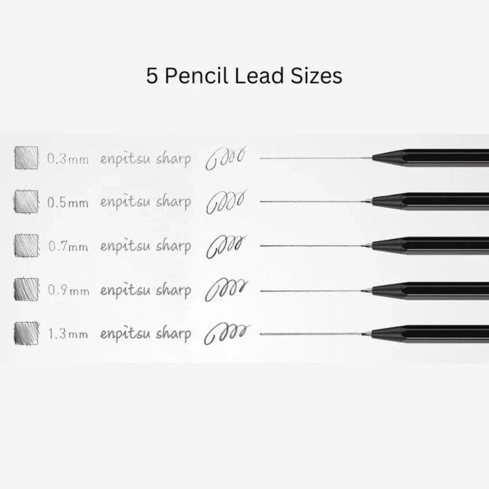 

JTTOP" KOKUYO ENPITSU SHARP 0.3 0.5 0.7 0.9 1.3 MECHANICAL PENCIL PENSIL