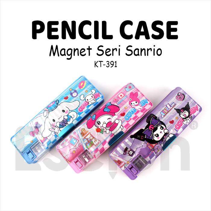 

JTTOP" KOTAK PENSIL MAGNET + SERUTAN /TEMPAT PENSIL KARAKTER BONEKA