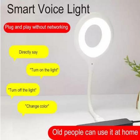 Terlaris Lampu Led Suara Smart Voice Control USB Night Light LK-50 Intelligent Voice Lamp YOUNGPRO
