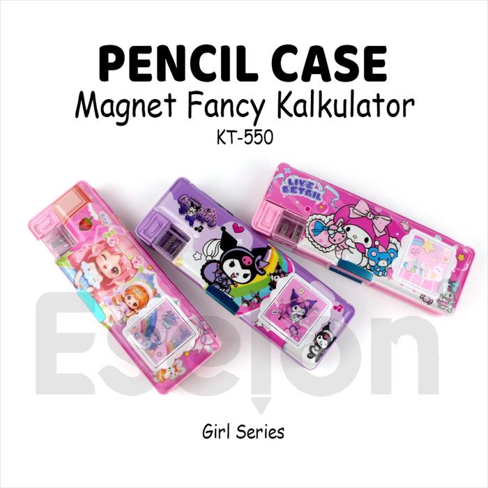 

JTTOP" KOTAK PENSIL MAGNET KALKULATOR + RAUTAN KT-550 / TEMPAT PENSIL MAGNET
