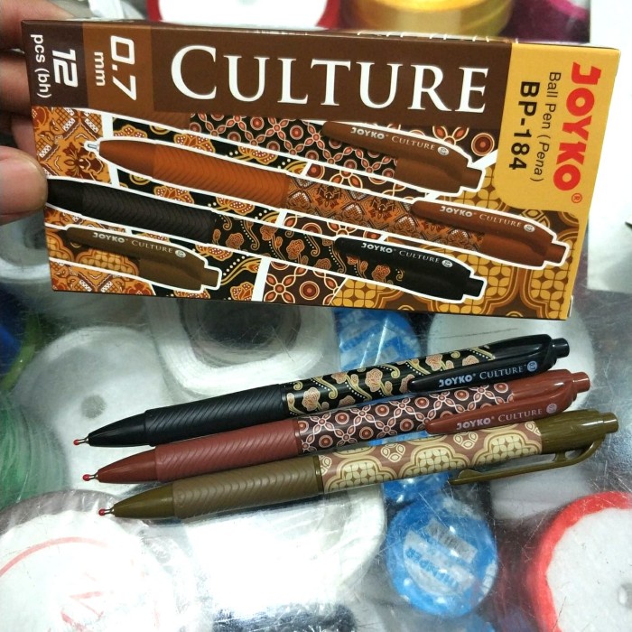 

JTTOP" PULPEN / BOLPOIN CULTURE BATIK JOYKO BP-184 ISI 12 PCS