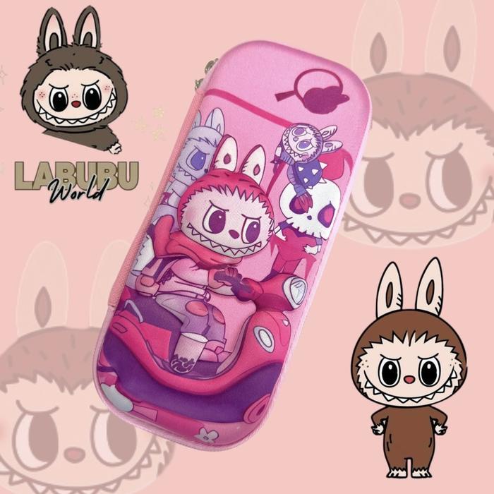 

JTTOP" KOTAK PENSIL 3D BONEKA MONSTER LABUBU TEMPAT PENSIL 3D TIMBUL GAMBAR LUCU TIMBUL ANTI AIR