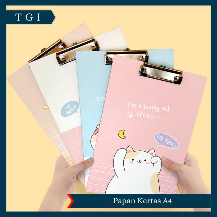 

JTTOP" TGI - PAPAN KERTAS UJIAN A4 GAMBAR LUCU PAPAN KERTAS UKURAN A4 MOTIF KARAKTER