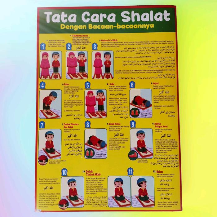 

JTTOP" PAKET 5 POSTER EDUKASI / SHALAT PRIA / WUDHU PRIA / NIAT SHALAT / BERDOA / SURAT PENDEK