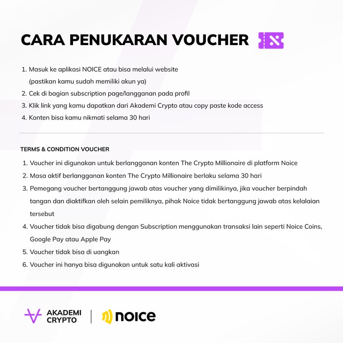 

SALE !!! BUKU AKADEMI CRYPTO I [BUNDLING X NOICE] CRYPTO TRADING GUIDE + CRYPTO INVESTING PRINCIPLES