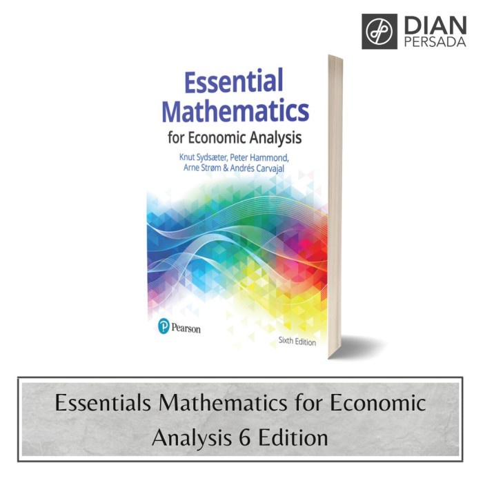 

SALE !!! BUKU ESSENTIAL MATHEMATICS FOR ECONOMIC ANALYSIS 6 ED 9781292359281 READYY