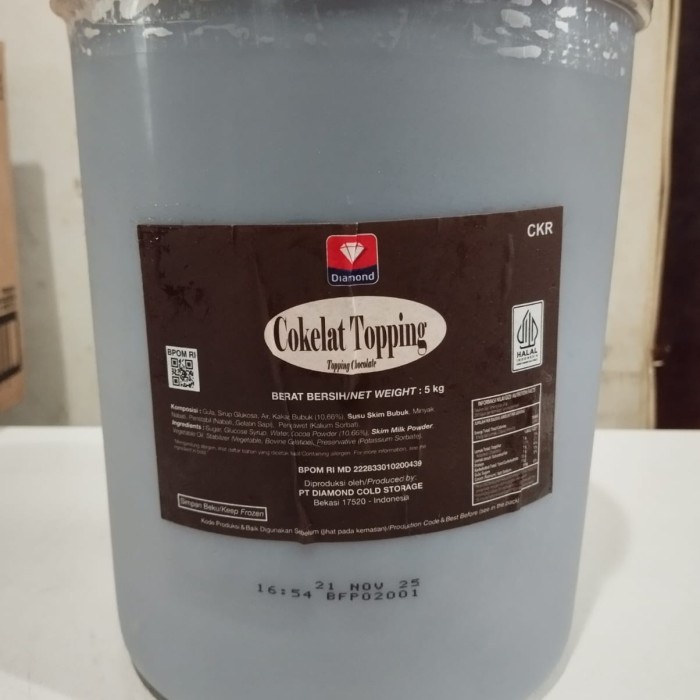Topping Syrup Coklat Diamond 5Kg