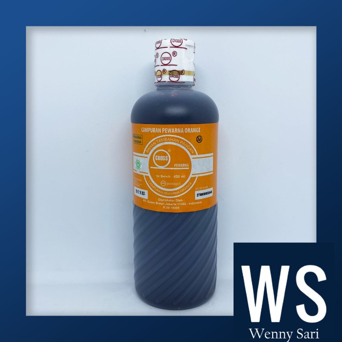 

Pewarna Orange/Oranye Cross Food Coloring Oil Based 450 Ml