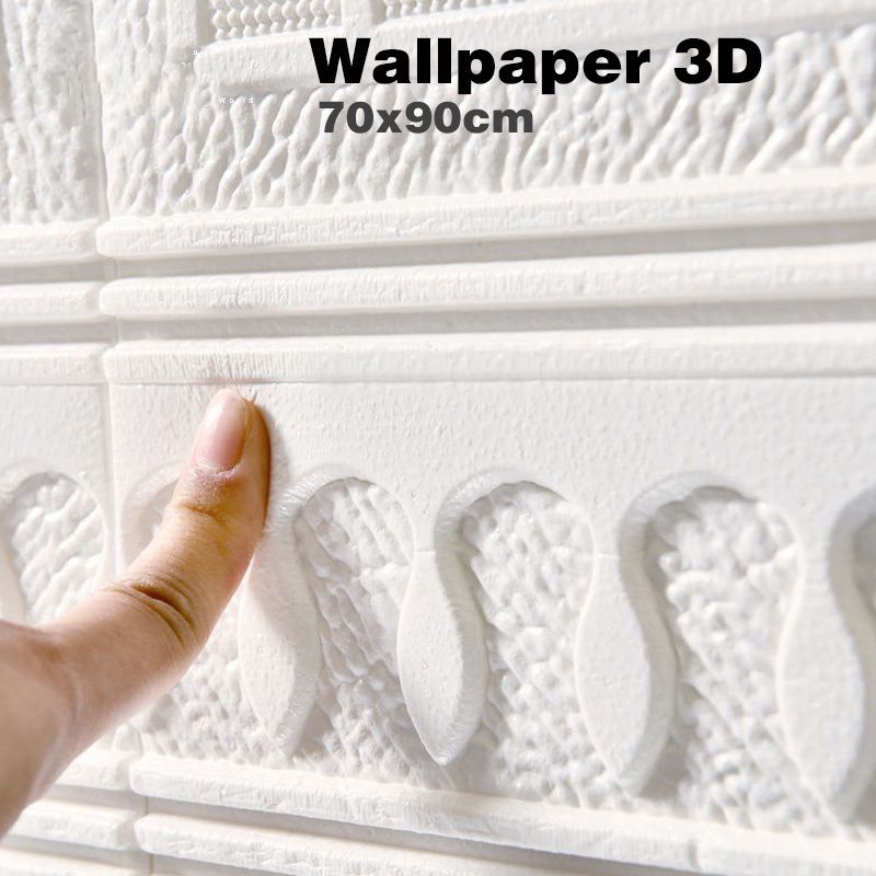 Wallpaper Foam Motif Pintu Jendela Tebal 5Mm