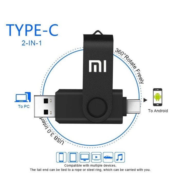 FLASHDISK OTG TYPE C USB 1TB/2TB FLASH DRIVE ULTRA DUAL USB 3.1 Flashdisk hp dan laptop