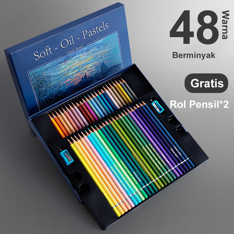 

Gratong Oil Pencil 24/36/48 Warna Morandi High Grade/Pencil Color