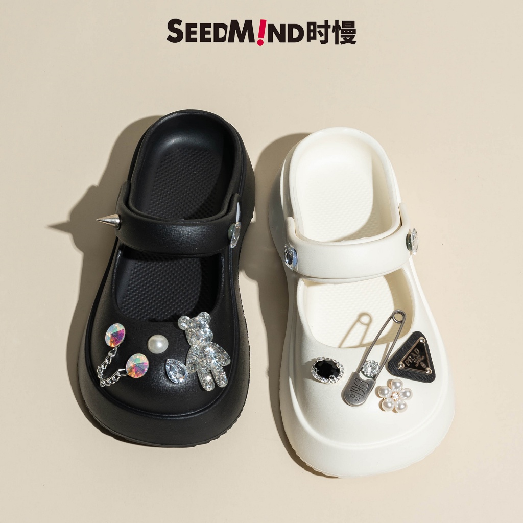 Discount [ Free Permata ] Sandal Slip On Cewek Dewasa Tali Inara Eva Permata Sendal Slop Wanita