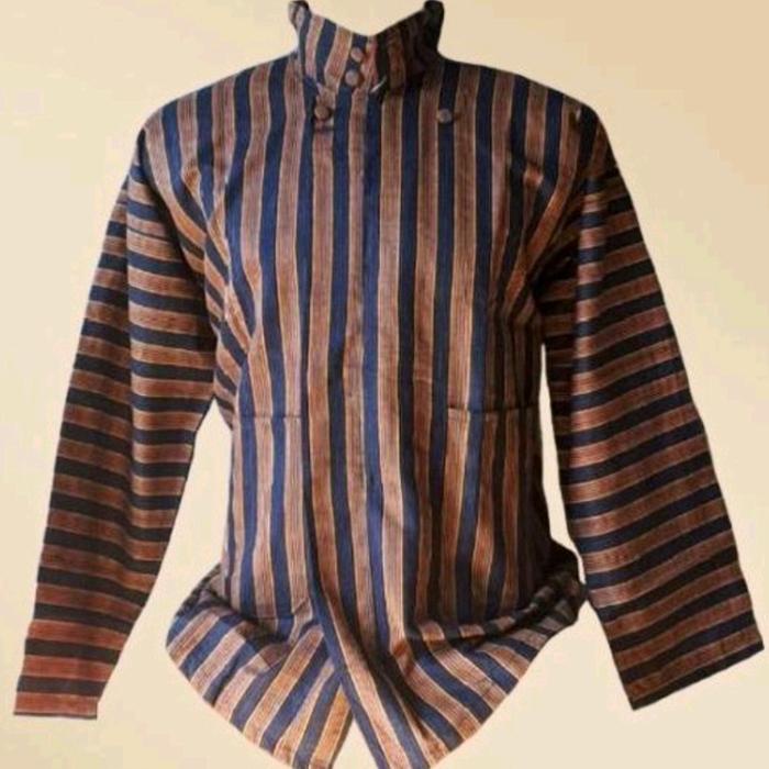 MURAH Baju Surjan Lurik Pria Dewasa / Pakaian Adat Jawa Motif