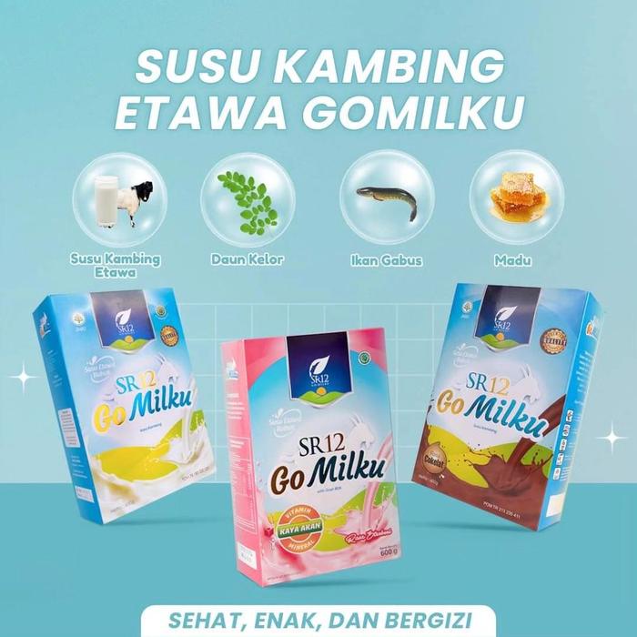 

terbaru !!! gomilku 600gr susu kambing etawa sr12 ready