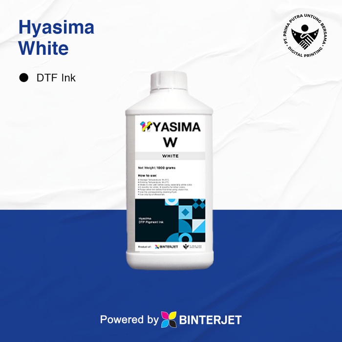 

Hyasima DTF ink WHITE 1000 ml TERLARIS/TERMURAH/TERPOPULER