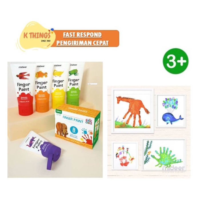 

Diskon Mideer Finger Paint Washable Finger Painting Kado Anak 3Tahun+ Ready
