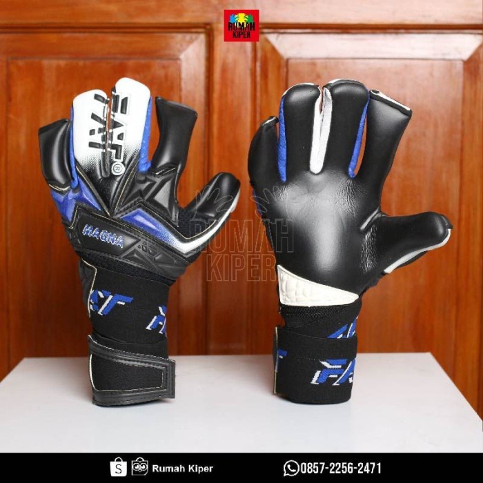 TERBARU FAT MAGNA BLUE BLACK FAT21 Sarung Tangan Kiper
