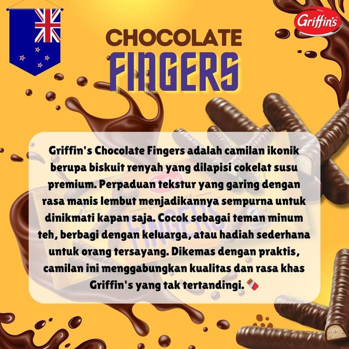 

Griffin's Chocolate Fingers 1 Pak - Cookies, Manis