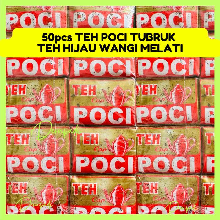 

50pcs TEH CAP POCI GOLD TEH HIJAU WANGI MELATI ASLI