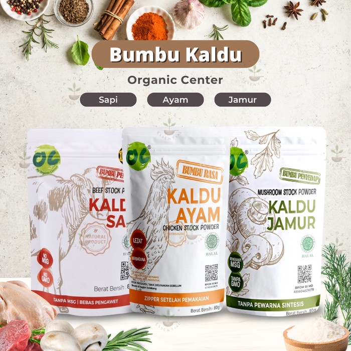 

Sale! Organic Center Kaldu Non Msg 80Gr - Kaldu Mpasi - Kaldu Non Msg