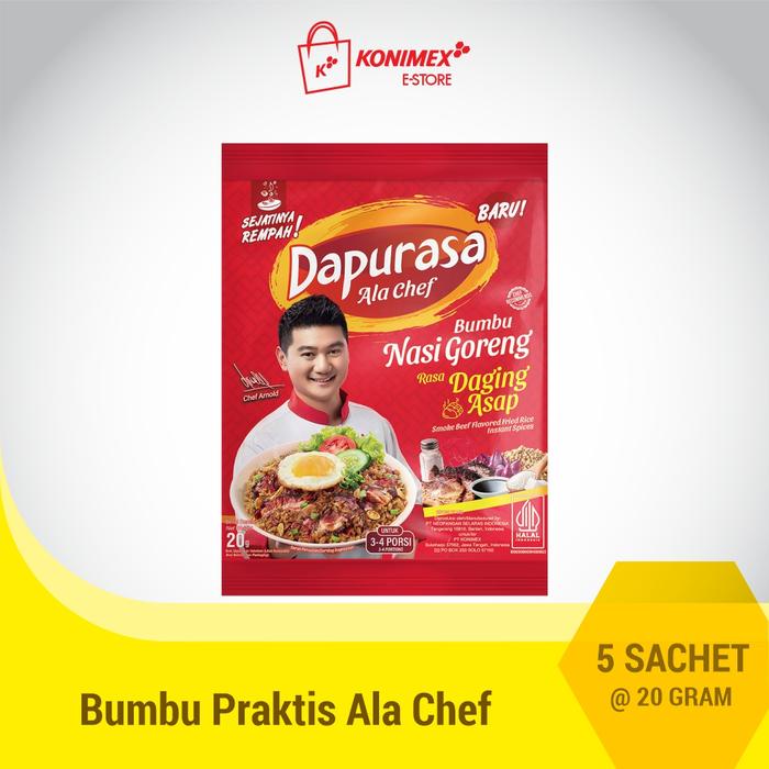 

Sale! Dapurasa Ala Chef Nasi Goreng Daging Asap 5 Sachet @ 20G