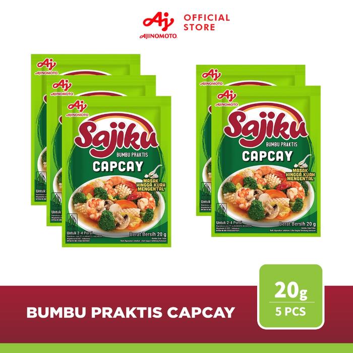 

Sale! Sajiku Bumbu Praktis Capcay 20G (5 Pcs)