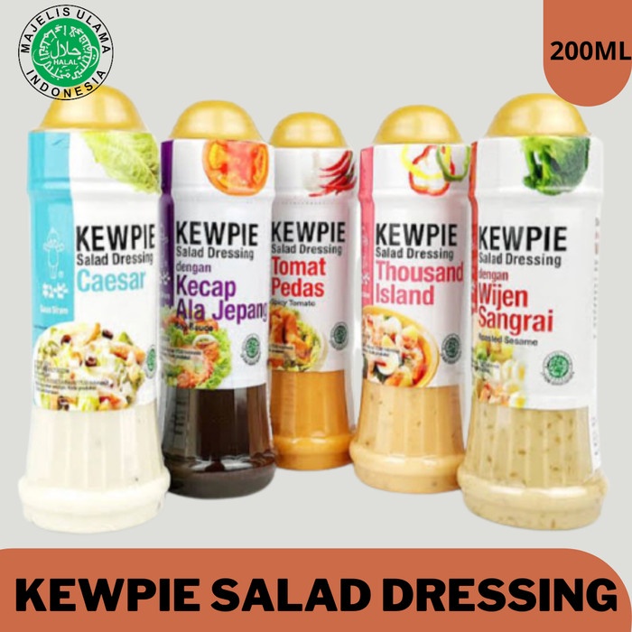 

Sale! Saus Salad Dressing Kewpie 200Ml (Wijen Sangrai, Mayonaise, Thousand)