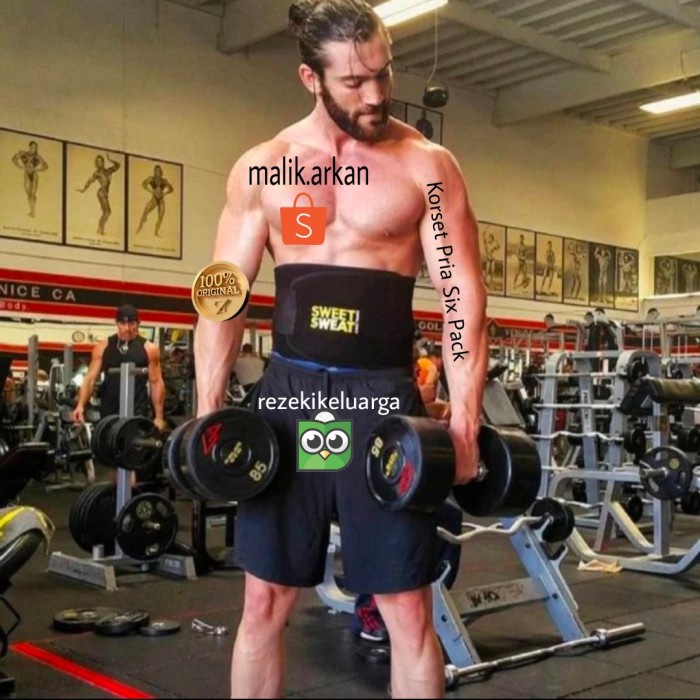 Korset Corset Pelangsing Pria Olahraga