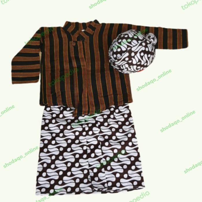 PROMO setelan surjan anak laki- laki//baju adat anak//baju kartini