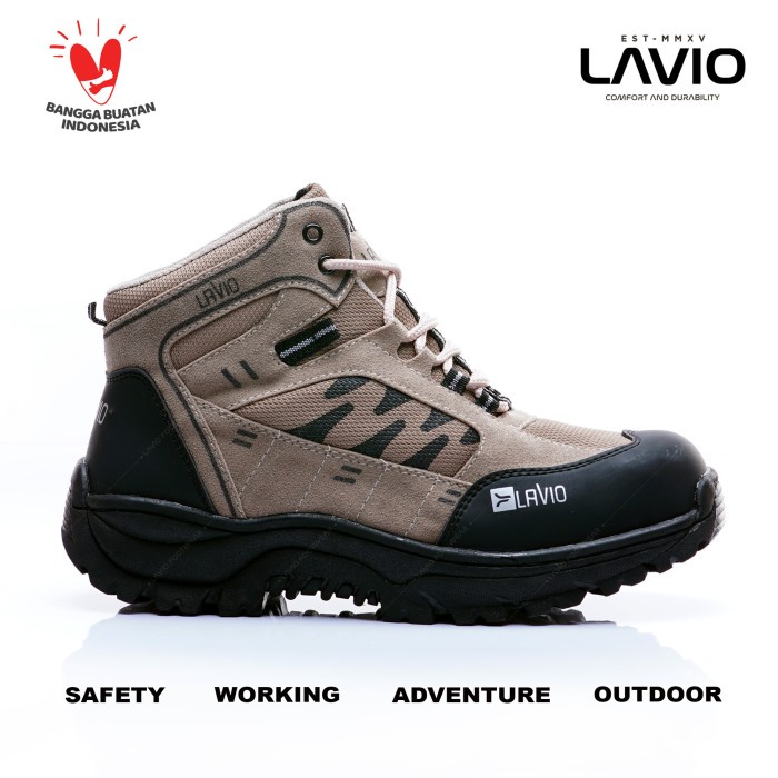 Sepatu Safety Boots Shoes Ujung Besi Lavio Axel Premium Original