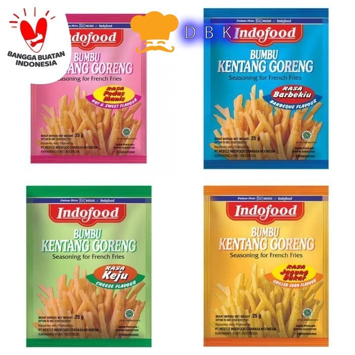 Sale Indofood Bumbu Tabur 25Gram Keju Jagung Barbeque Kentang Goreng Cimol