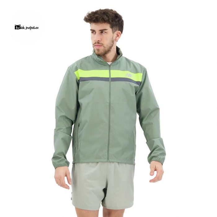TERBARU New Balance Accelerate Running Jacket Green