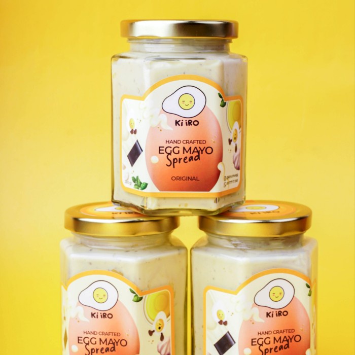 

Bundle of 3 Egg Mayo spread - Kiiro - selai egg mayo siap saji