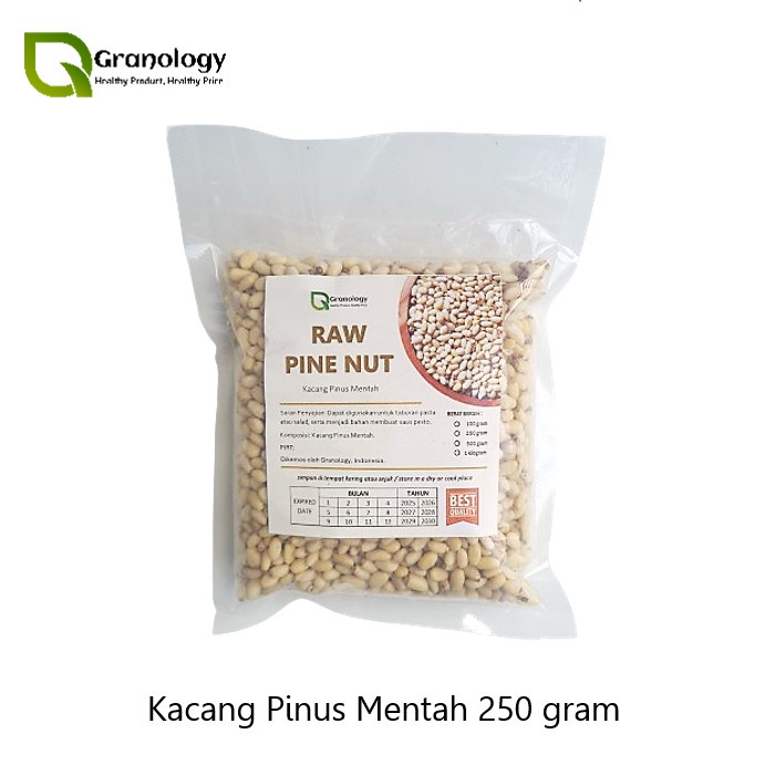 

Diskon Kacang Pinus Mentah / Raw Pine Nut (250 Gram) By Granology Ready