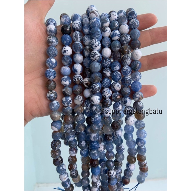 

Terlaris bahan batu 10mm SODALITE CUTTING aksesoris FACET gelang kalung batu SALE