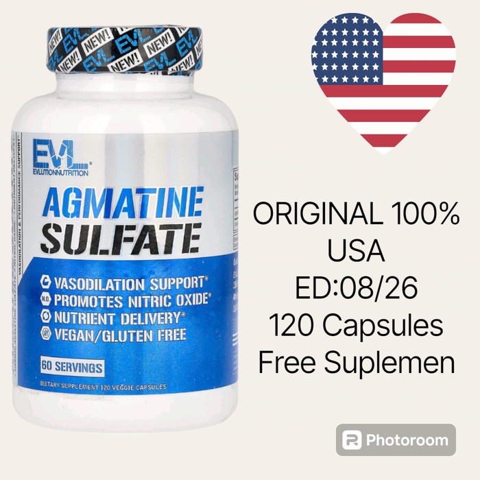 

Evlution Nutrition Agmatine Sulfate, 120 Veggie Capsules