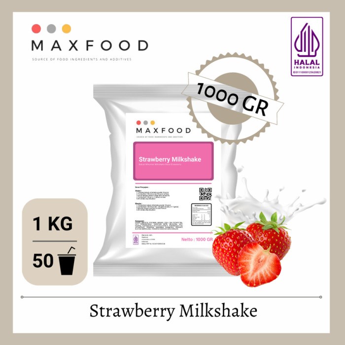 

1KG BUBUK STRAWBERRY / STROBERI MILKSHAKE