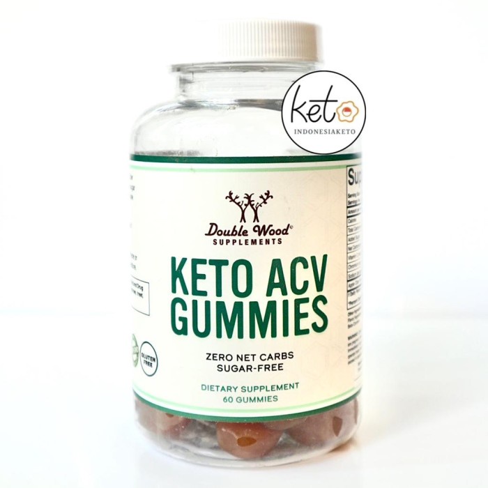 

Double Wood Keto ACV Gummies / Apple Cider Vinegar , Suplemen Pencernaan , Diabetes , Gula Darah