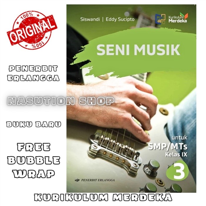 

SALE !!! BUKU SENI MUSIK KELAS 3 / 9 IX SMP/MTS ERLANGGA KURIKULUM MERDEKA READYY