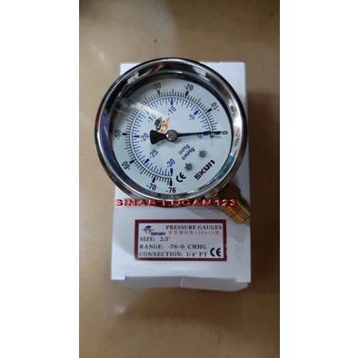 PRESSURE GAUGE VACUM/VACUM GAUGE 2,5 INCI MERK SKON