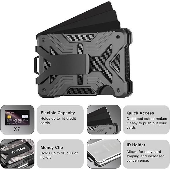 

SALE TERHOTT AMD METAL CARD WALLET CLIP HOLDER DOMPET KARTU NAME TAG RFID 15 SLOT READYY