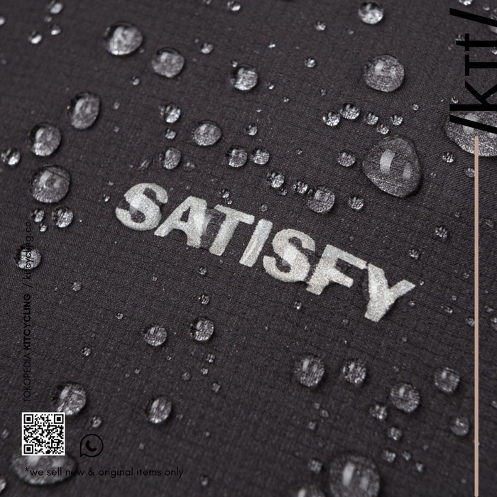 Ready Stock Satisfy Pertex 3L Rain Cap - Black Packing Aman