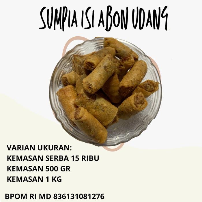 

SALE !!! 1 KG KEMASAN CEMILAN SUMPIA ABON UDANG RASA GURIH DAN RENYAH MAKANAN FOOD SNACK READYY
