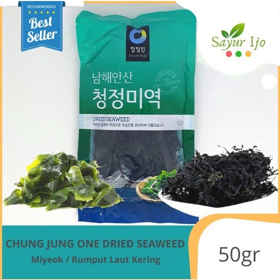 

SALE !!! DRIED SEAWEED DAESANG MIYEOK CHUNG JUNG ONE 50 GRAM / PACK RUMPUT LAUT KERING KOREAN