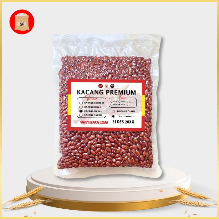

SALE !!! 1 KG KACANG MERAH ORGANIK PREMIUM VAKUM - RED KIDNEY BEAN READYY